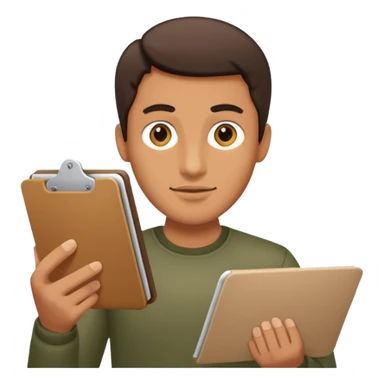 man uploading a file sticker