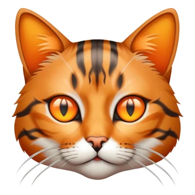 Cat with laser eyes sticker