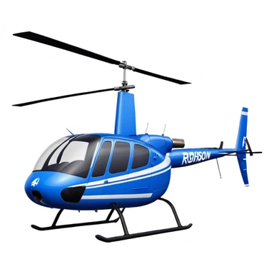 Robinson R44 - Robinson Helicopter Company (Model Year: 2021) (Iconic colour: Blue) sticker