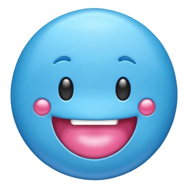 Blue bubblegum sticker