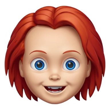 Un emojin de chuky sticker