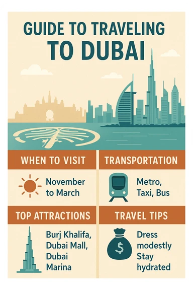 guide to traveling to Dubai sticker