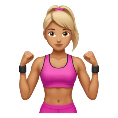 Gym girl sticker