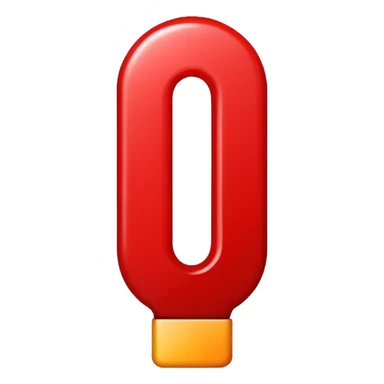 exclamation mark red sticker