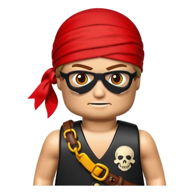 pirate lego character sticker