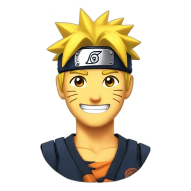 Naruto smiling emoji sticker