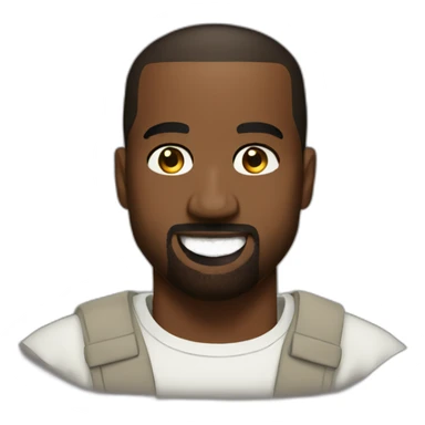 Kanye West smiling sticker