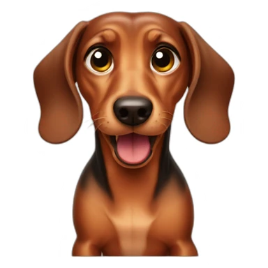 Dachshund angry sticker