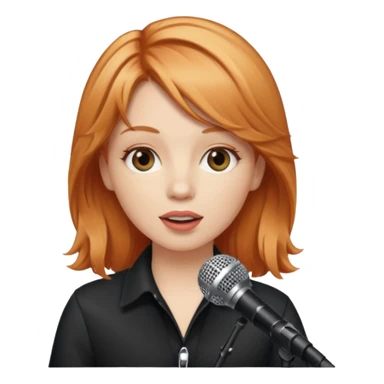 singer strawberry  sticker