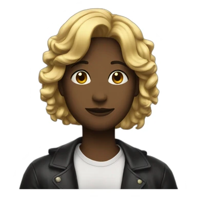 best friend noir sticker