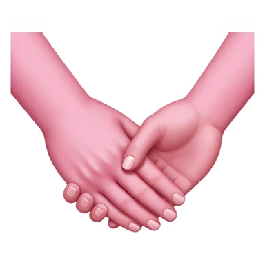 handshake pink hands sticker