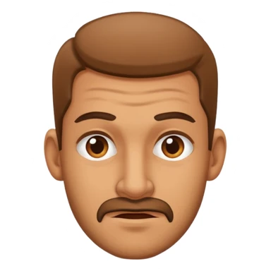 an ugly guy with an admiring look on hisface sticker