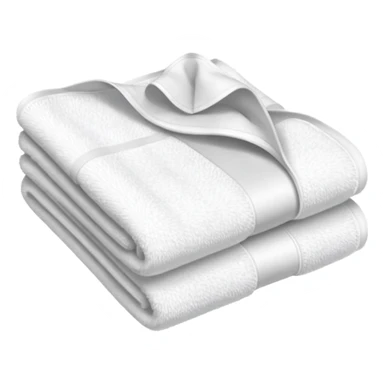 Folded towel sticker