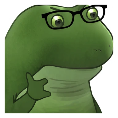 Dinosaur with glasses  sticker