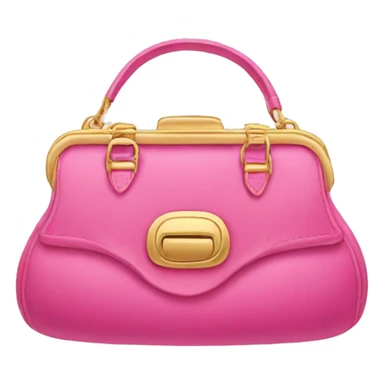 pink and gold purse sticker
