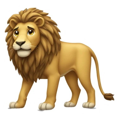lion wearing cron sticker