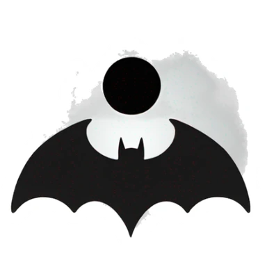 Minimal Bat signal sign sticker
