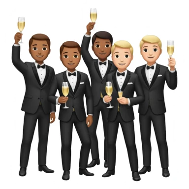 reception men  sticker