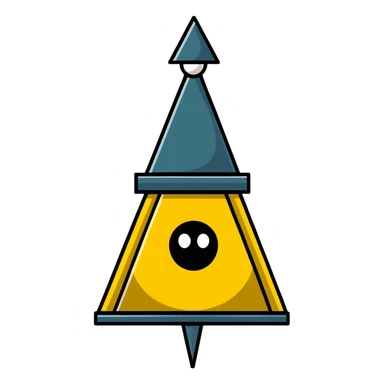 Bill Cipher with one eye and tiny arms from Gravity Falls sticker