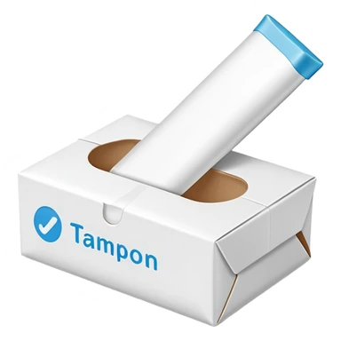 Tampon box sticker
