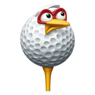 A birdie golf  sticker