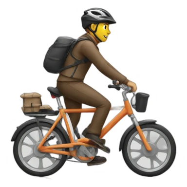 Driving on bike  sticker