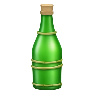 green bamboo liquor bottle sticker