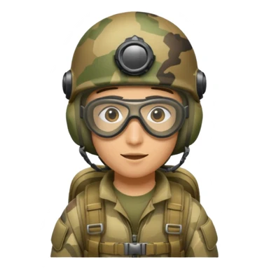  parachutiste militaire avec parachute sticker
