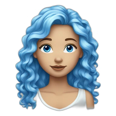 girl-blue-eyes-long-curly-hair sticker