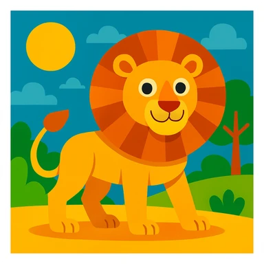 Lion sticker
