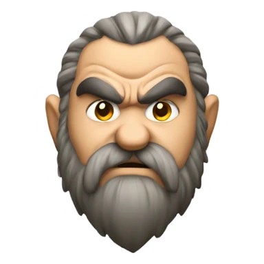 angry dwarf  sticker