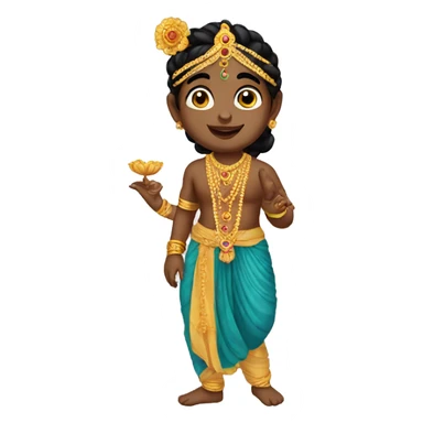 Childhood krishna sticker