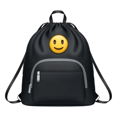 sac a dos de sport noir sans motif et uni sticker