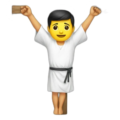 crucified prabowo subianto sticker