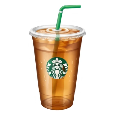 Soft drink in plastic cup (like Starbucks Cup) sticker