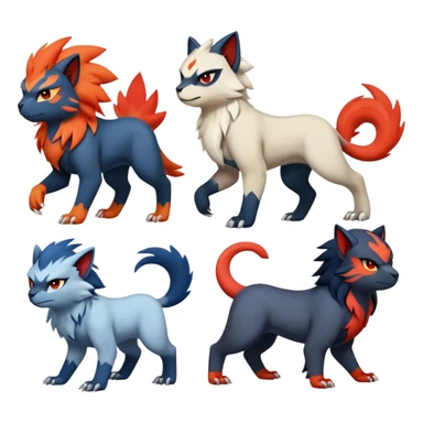  Quilava-Absol-Litten full body sticker