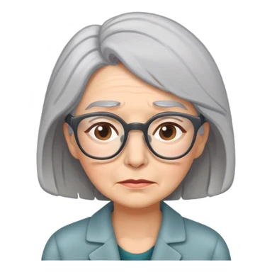 Tired menopause woman sticker