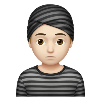 thief, with stripped shirt. sticker