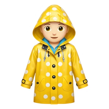 polka dot raincoat sticker
