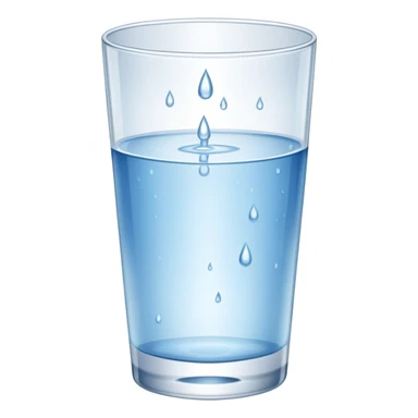 glass of water sticker