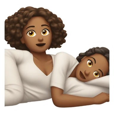 Sisters laying down sticker