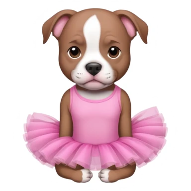 Pibble in a tutu  sticker