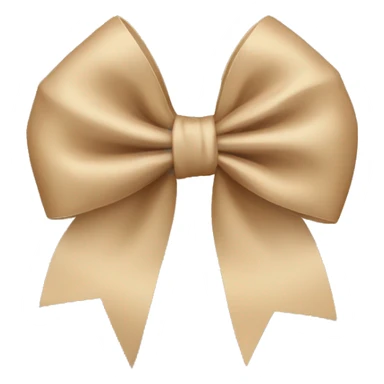 beige bow sticker