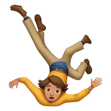 falling from a height sticker