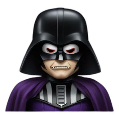 The joker as darth vader sticker