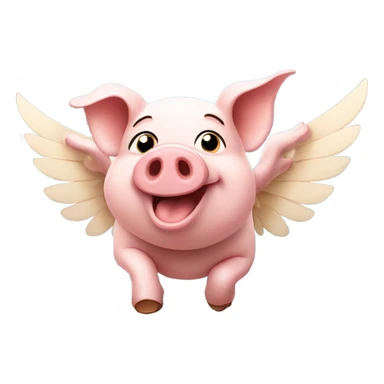 Pigs fly sticker