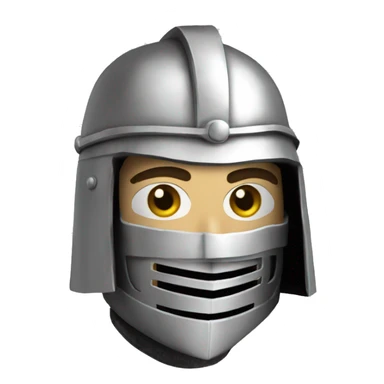 king baldwin IV in silver full face mask up sticker