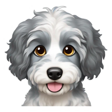 A model dog  blue Merle Aussiedoodle sticker