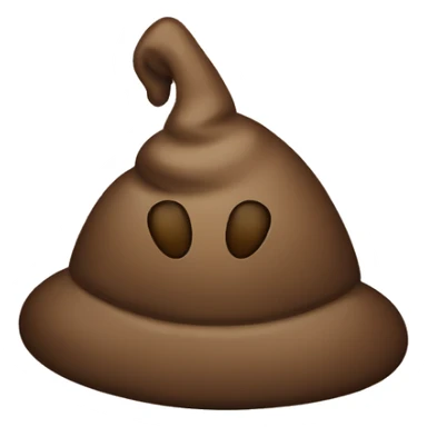 A poop Emoji With a hat sticker