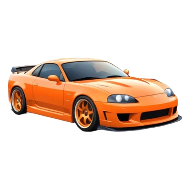 Car drifting in sunset  sticker